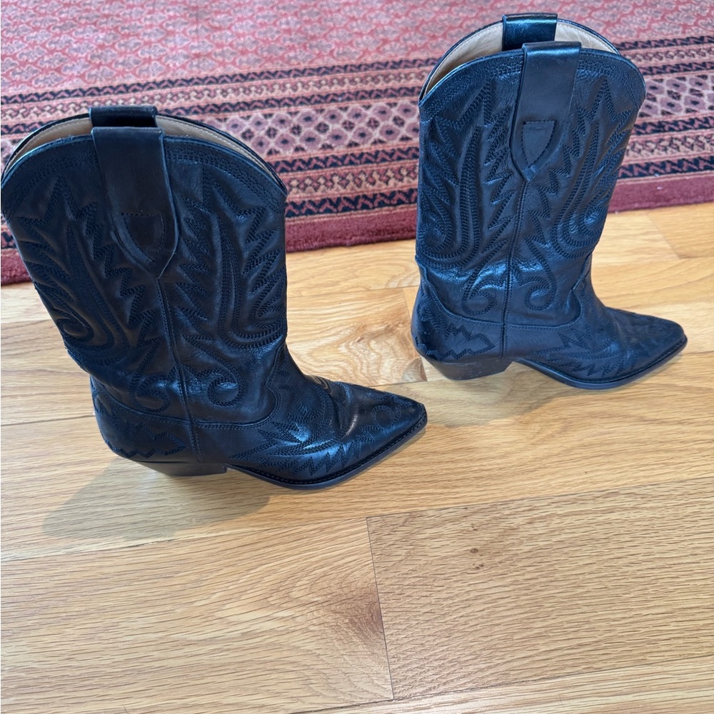 Isabel Marant Duerto embroidered leather boots - size 36